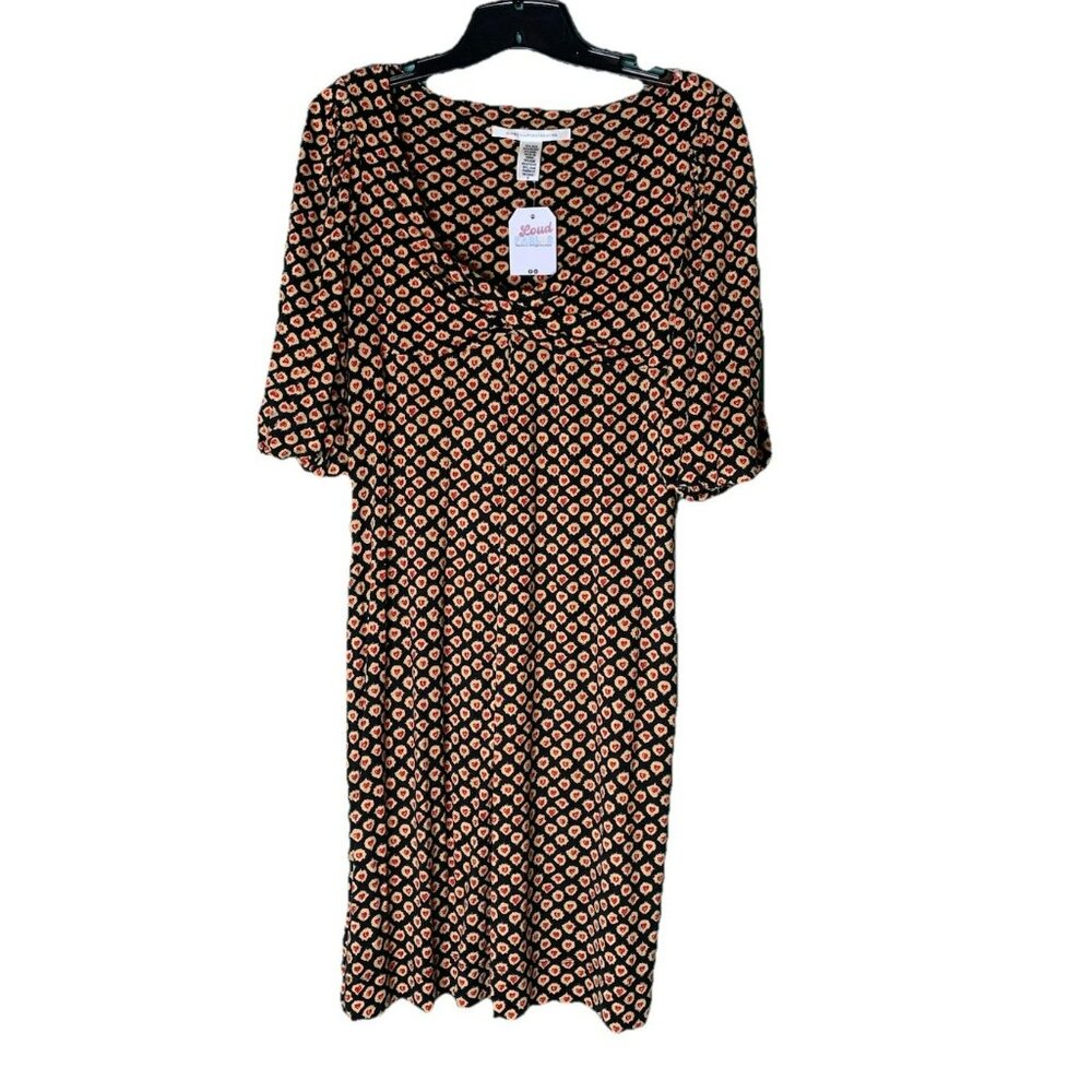 Women's Black & Red Diane vanFurstenberg Dress Size 2